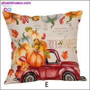 Halloweenowe poszewki na poduszki Happy Fall Y'all Cotton Linen Sofa - plusminusco.com