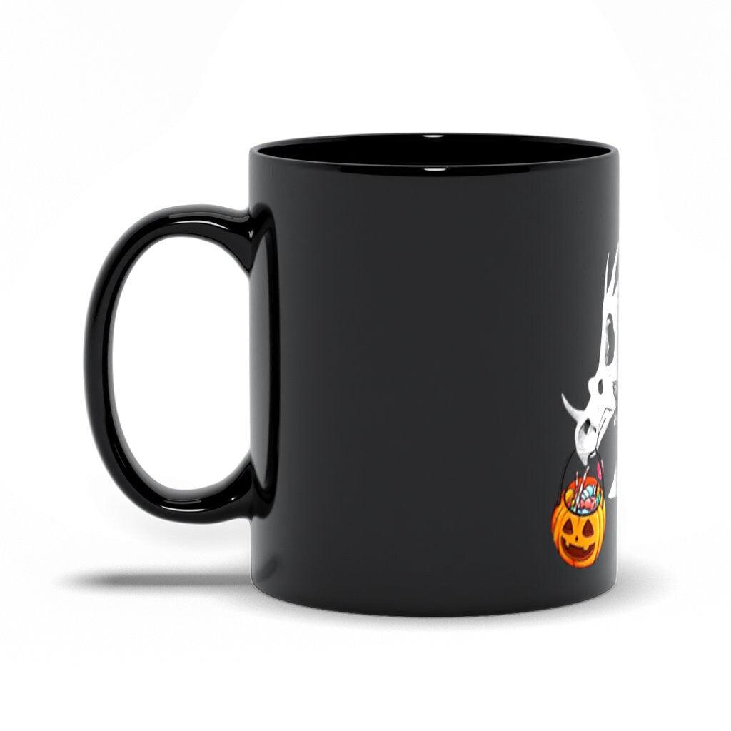 Halloween Pumpkin Dinosaur Mugs, Halloween-loving friend, look no further than our dinosaur skeleton halloween mug! - plusminusco.com