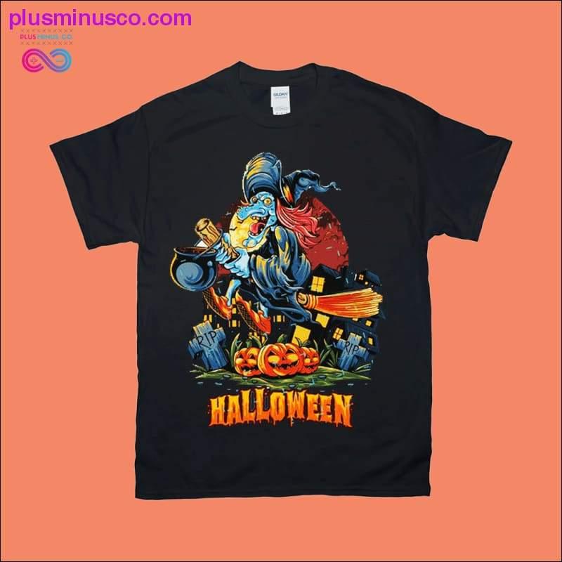 Halloweenske tričká čarodejníc - plusminusco.com