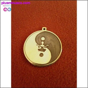 Ručně vyrobený a leptaný náhrdelník Yin Yang Buddha - plusminusco.com