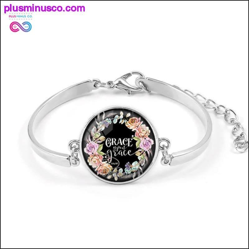Handmade Bible Verse Charms Bracelet Art Glass Dome - plusminusco.com
