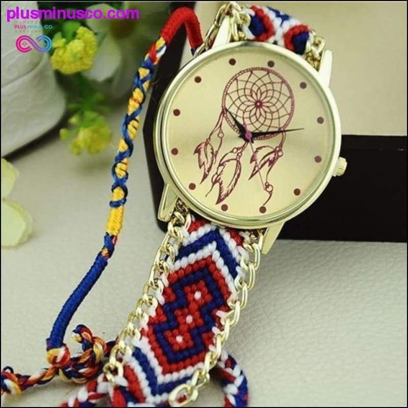 Годинник-браслет «Ловець снів» ручної роботи - plusminusco.com