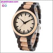 ساعة خشب القيقب الفاخرة المصنوعة يدويًا - plusminusco.com