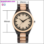 Ръчно изработен луксозен часовник от кленово дърво - plusminusco.com