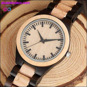 Луксузни дрвени сат од јавора ручне израде - плусминусцо.цом