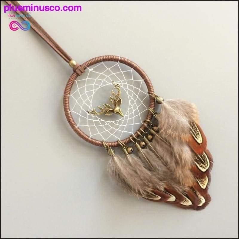Handmade Moose DreamCatcher with Jingle Bells - plusminusco.com