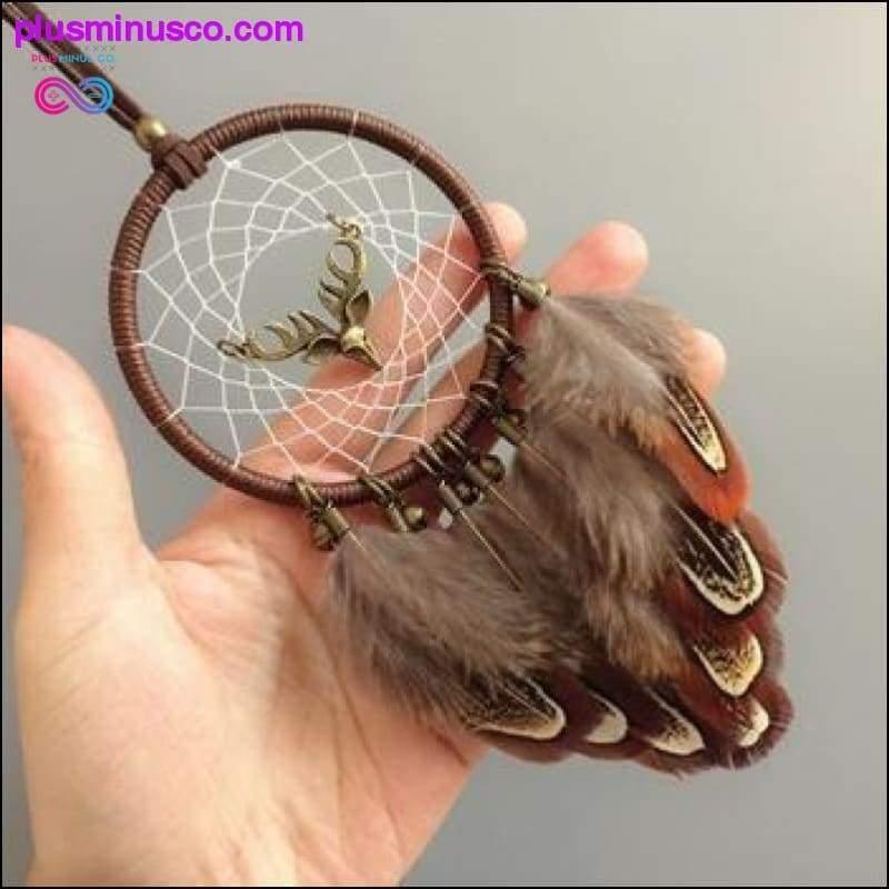 Handmade Moose DreamCatcher with Jingle Bells - plusminusco.com