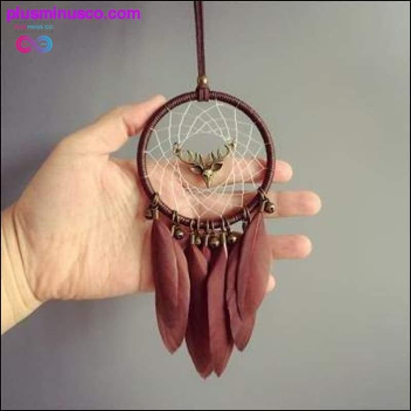 Handmade Moose DreamCatcher with Jingle Bells - plusminusco.com
