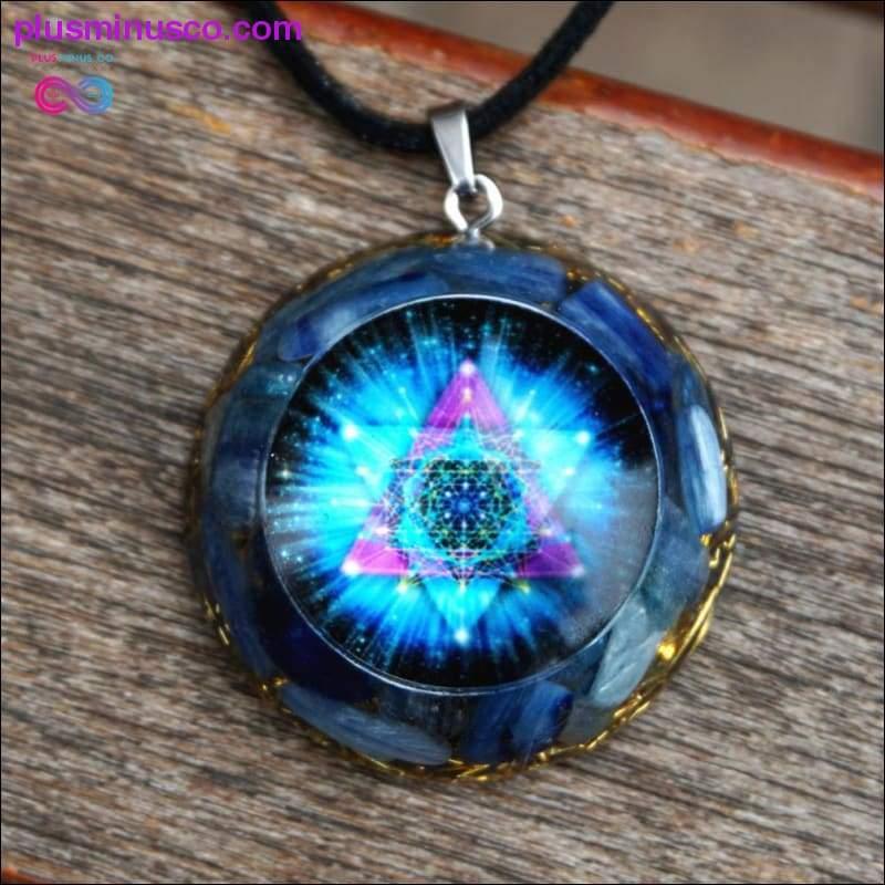 Handmade Orgonite Orgone Pendant Kyanite Natural Crystal - plusminusco.com