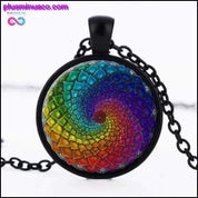 Ručně vyrobený náhrdelník Rainbow Fibonacci - plusminusco.com