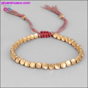 Handmade Tibetan Buddhist Braided Cotton Copper Beads Lucky - plusminusco.com