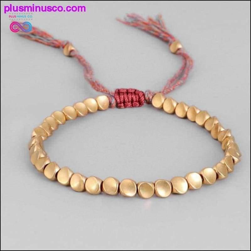 Handmade Tibetan Buddhist Braided Cotton Copper Beads Lucky - plusminusco.com