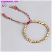 Handmade Tibetan Buddhist Braided Cotton Copper Beads Lucky - plusminusco.com