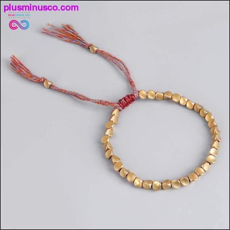 Handmade Tibetan Buddhist Braided Cotton Copper Beads Lucky - plusminusco.com