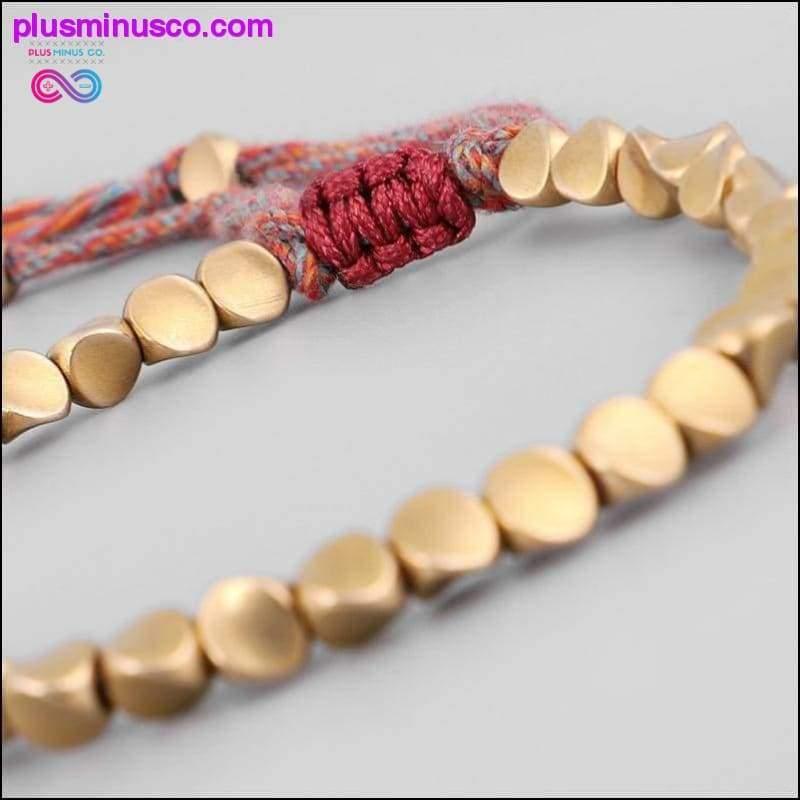 Handmade Tibetan Buddhist Braided Cotton Copper Beads Lucky - plusminusco.com