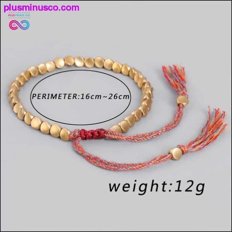 Handmade Tibetan Buddhist Braided Cotton Copper Beads Lucky - plusminusco.com