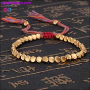 Handmade Tibetan Buddhist Braided Cotton Copper Beads Lucky - plusminusco.com
