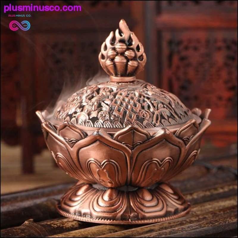 Handmade Tibetan Lotus Incense Burner - plusminusco.com