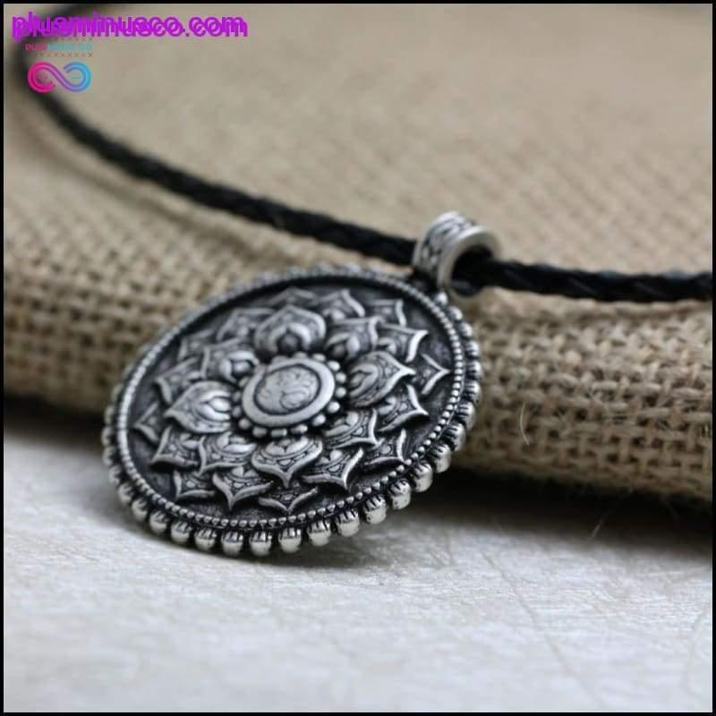 Ručne vyrobený náhrdelník z tibetskej mandaly - plusminusco.com