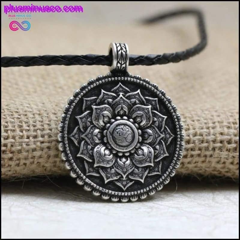 Ručně vyrobený náhrdelník z tibetské mandaly - plusminusco.com