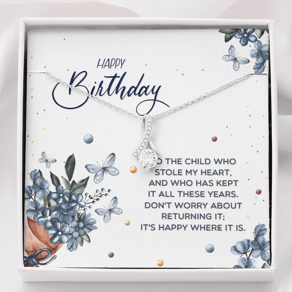 Collar de feliz cumpleaños para hija, regalo para hija - plusminusco.com