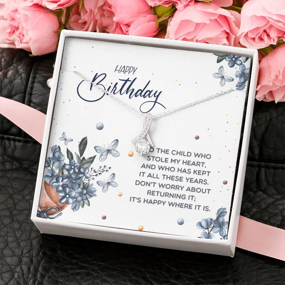 Happy Birthday Necklace for Daughter, Daughter Gift - plusminusco.com