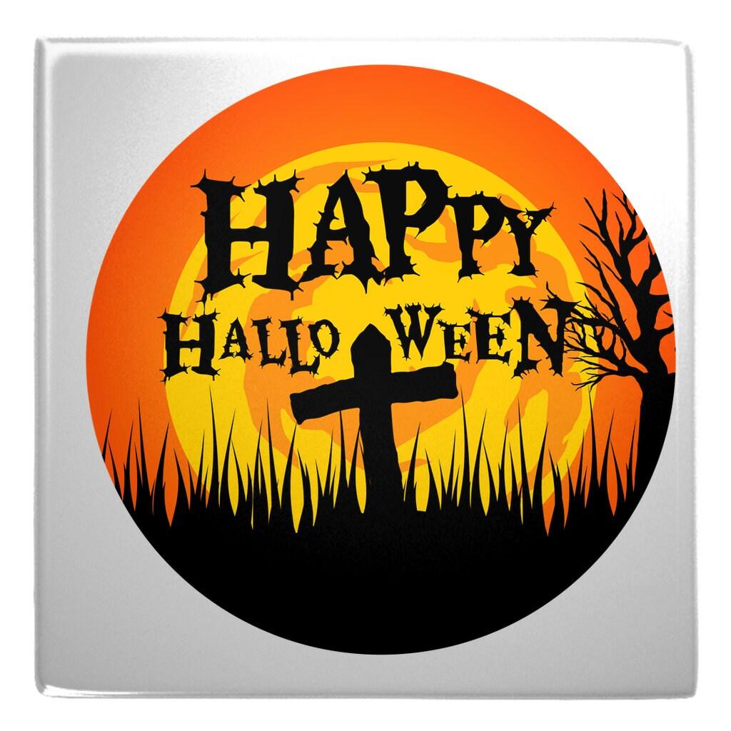 happy Halloween, Metal Magnets - plusminusco.com
