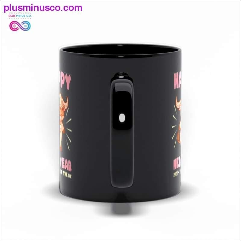 Happy New Year, 2021 -year of the OX Black Mugs Mugs - plusminusco.com