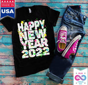 Happy New Year 2022 T-,New Year Shirt, Happy New Year 2022, 2022 New Year Shirt, 2022 Shirt, New Years Eve Shirts, Finally New year, 2022 - plusminusco.com