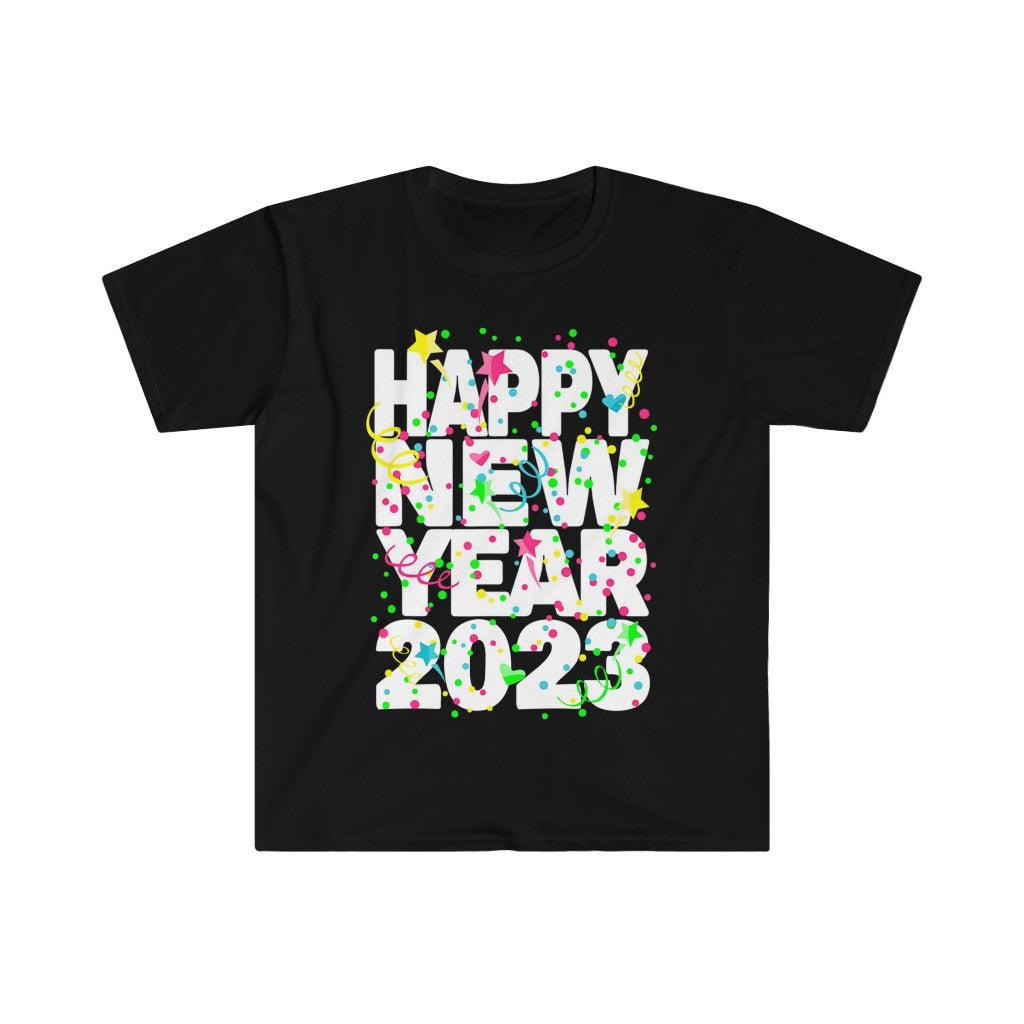 قميص Happy New Year 2023، تي شيرت Happy New Year 2023، هدية عائلية، قميص حفلة رأس السنة الجديدة، قمصان 2023، تي شيرت ليلة رأس السنة، أخيرًا عام جديد - plusminusco.com