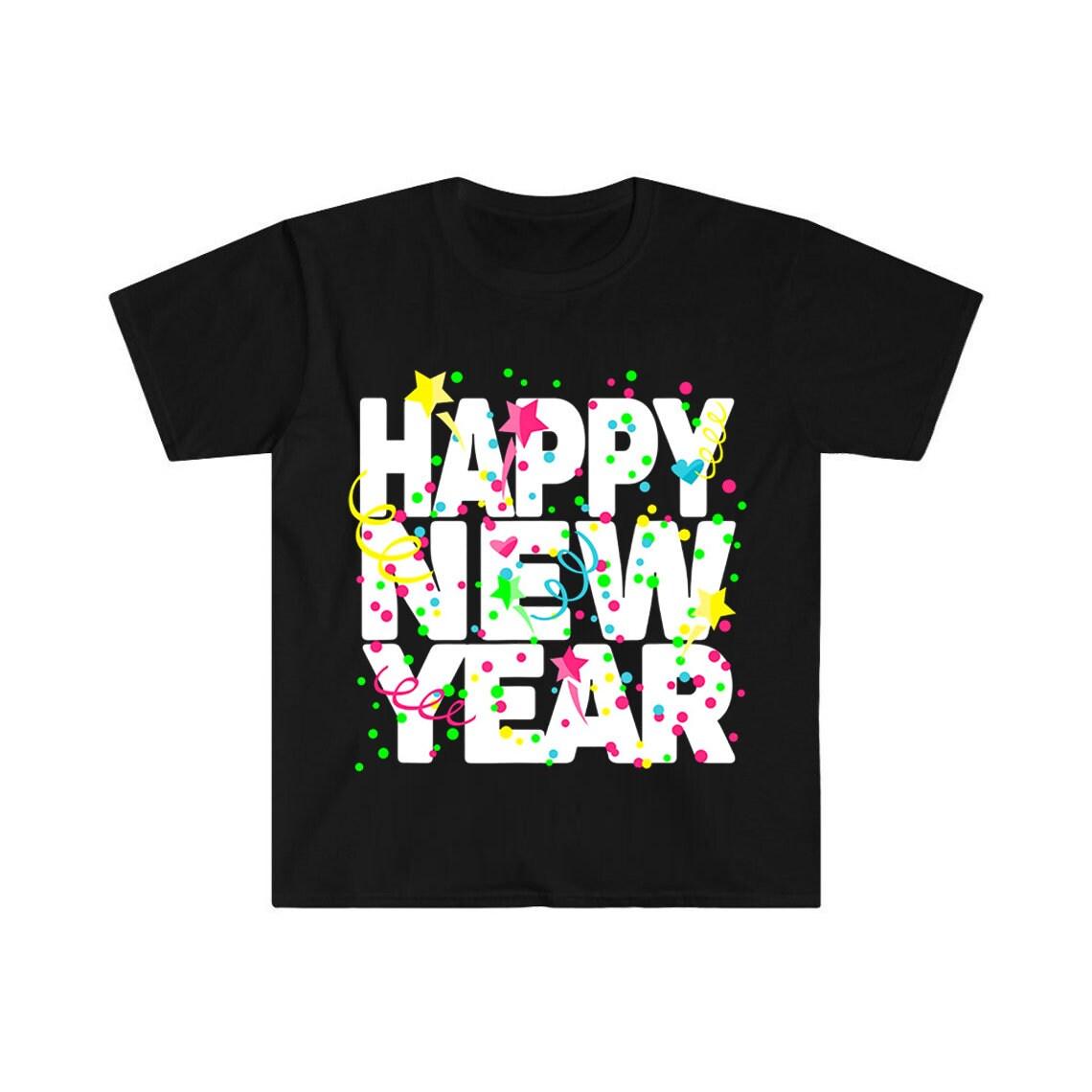 Mutlu Yıllar Gömlek 2024 Yılbaşı Tatili Tişörtü - plusminusco.com