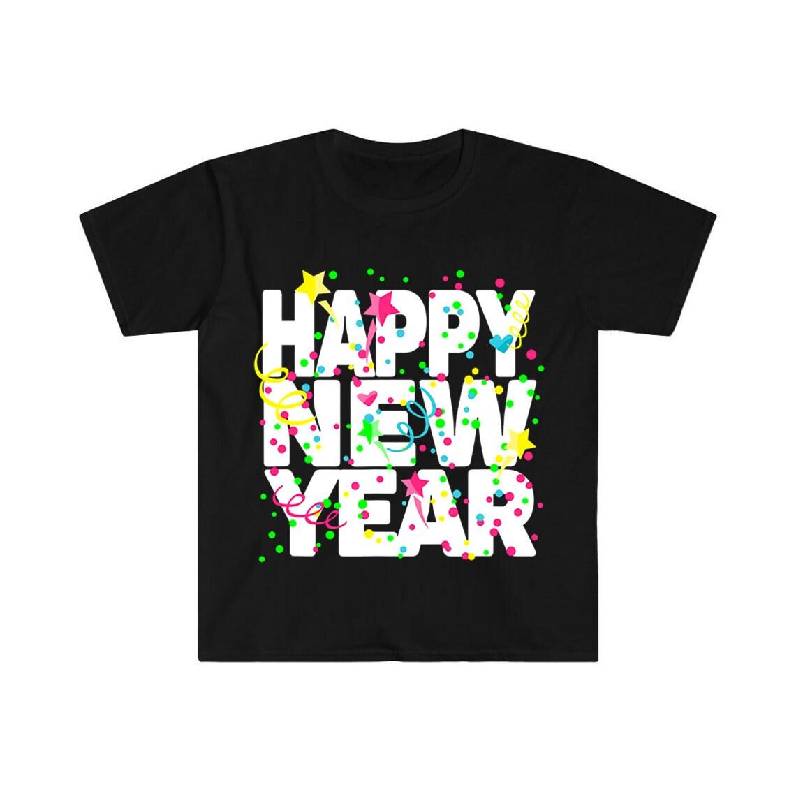 Happy New Year Shirt 2024 New Year Holiday T-shirt - plusminusco.com