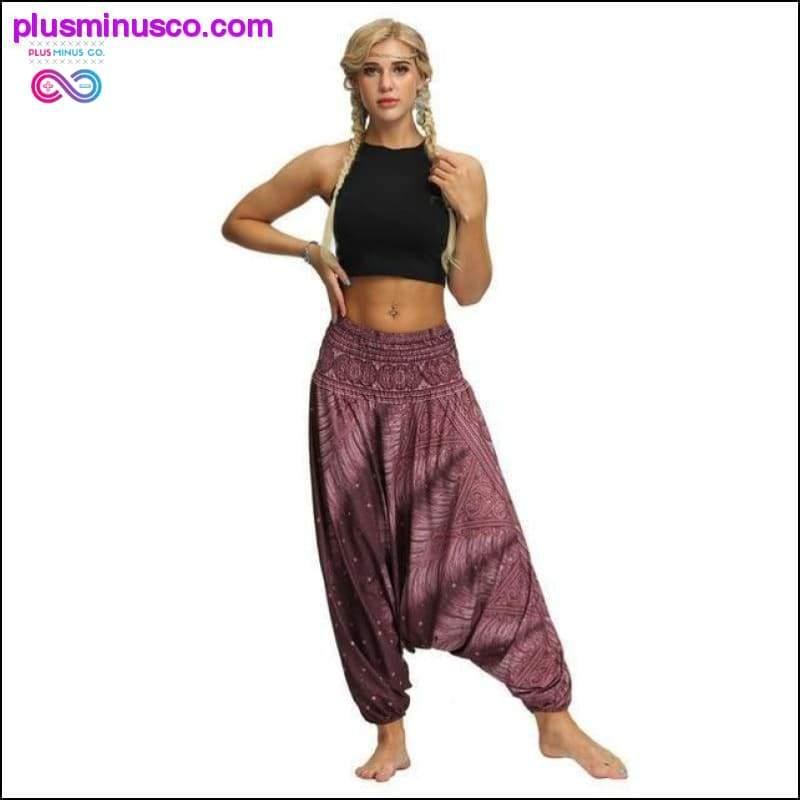 Luźne spodnie haremowe do jogi i medytacji || - plusminusco.com