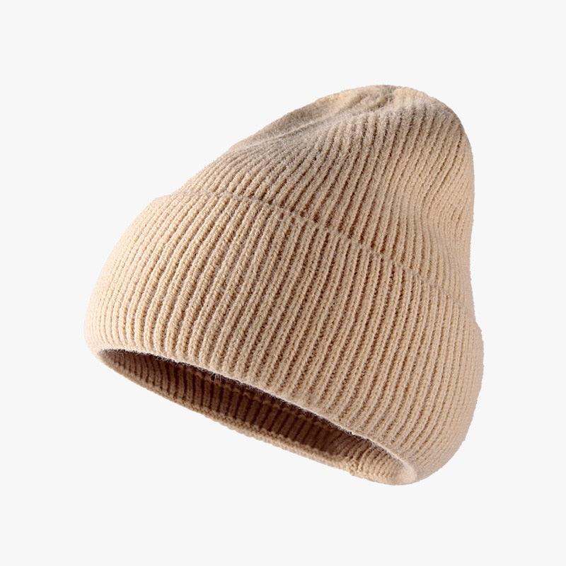 Hat women autumn and winter fashion hat outdoor knitted hat women warm winter men's woolen hat - plusminusco.com