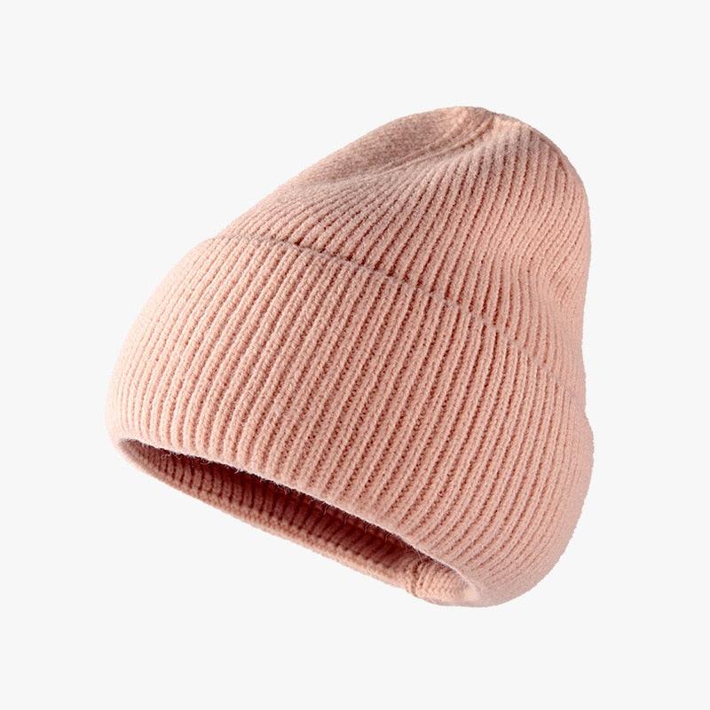 Hat women autumn and winter fashion hat outdoor knitted hat women warm winter men's woolen hat - plusminusco.com