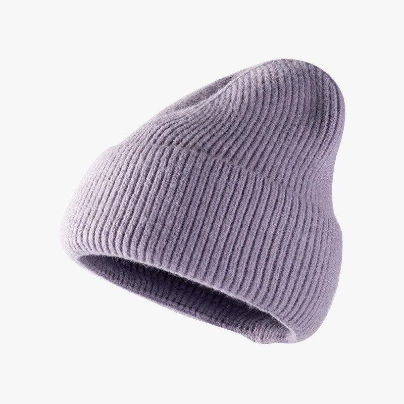 Hat women autumn and winter fashion hat outdoor knitted hat women warm winter men's woolen hat - plusminusco.com