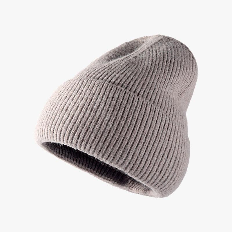 Hat women autumn and winter fashion hat outdoor knitted hat women warm winter men's woolen hat - plusminusco.com