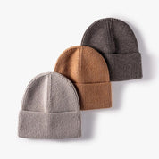 Hat women autumn and winter fashion hat outdoor knitted hat women warm winter men's woolen hat - plusminusco.com