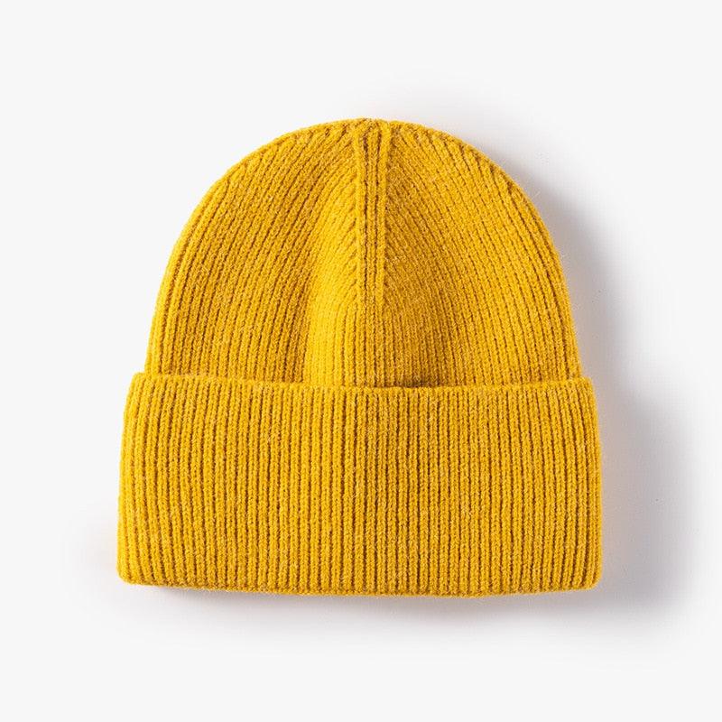 Hat women autumn and winter fashion hat outdoor knitted hat women warm winter men's woolen hat - plusminusco.com