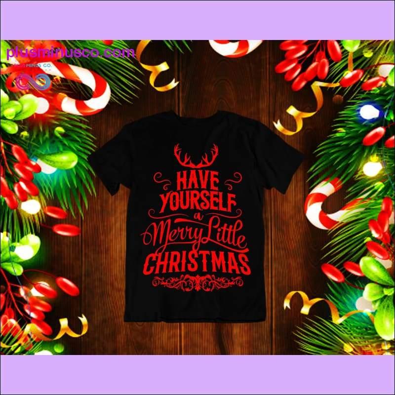 Få dig en Merry Little Christmas T-shirt - plusminusco.com