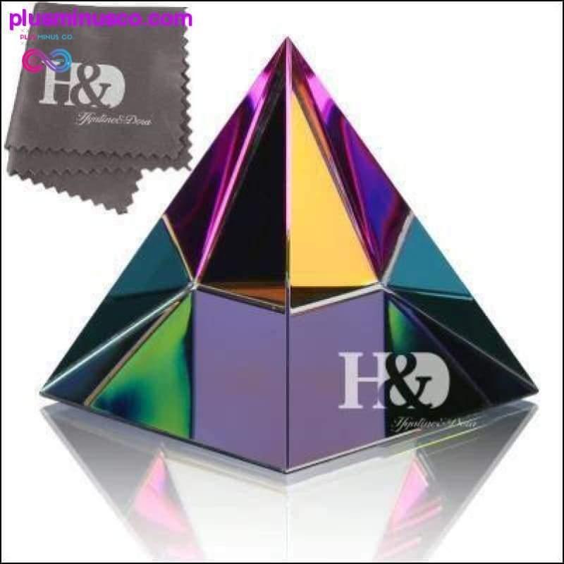 HD 2'' Egyptian Crystal Pyramid Home Decor Energy Healing - plusminusco.com