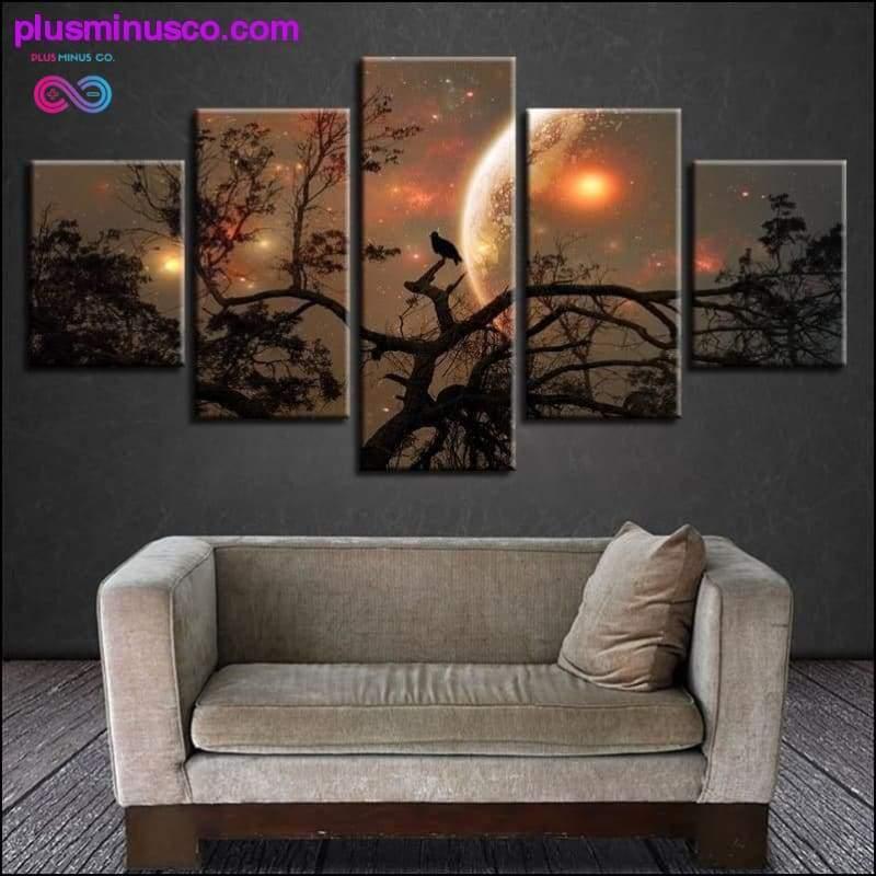 Imagens abstratas impressas em HD Decoração de parede da sala de estar Home 5 - plusminusco.com