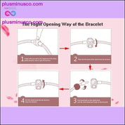 Heart & Key Pendant Rose Gold Color Fine Bracelets & Bangles - plusminusco.com