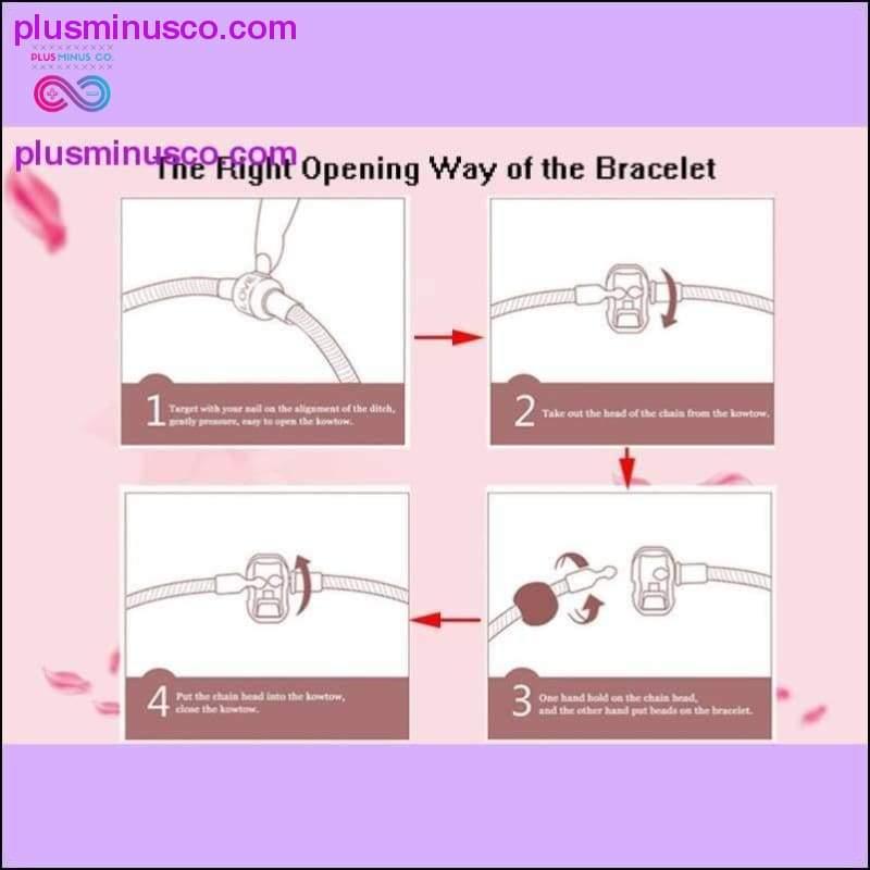 Heart & Key Pendant Rose Gold Color Fine Bracelets & Bangles - plusminusco.com