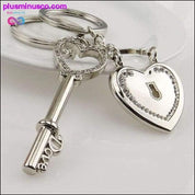 Брелок для ключей в виде сердца Серебряный брелок для ключей Подарок на День святого Валентина 1 - plusminusco.com