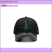 Бейзболна шапка с конопени листа, камуфлажна шапка, зелена шапка - plusminusco.com