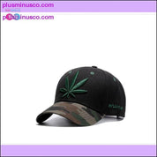 Бейзболна шапка с конопени листа, камуфлажна шапка, зелена шапка - plusminusco.com