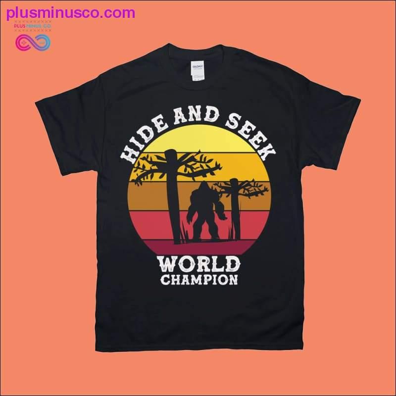 Hide and Seek World Champion | Bigfoot | Retro T-Shirts - plusminusco.com