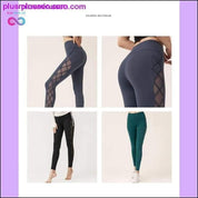 Pantaloni fitness per il sollevamento dell'anca in rete sexy sportivi ad alta elasticità - plusminusco.com