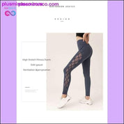 Sportsbukser med høj elasticitet Sexet mesh hofteløftende fitnessbukser - plusminusco.com